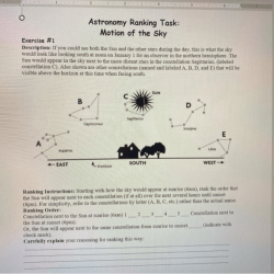 Astronomy ranking task motion of the sky