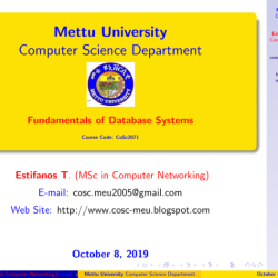 Database systems fundamentals introduction elmasri ramez edition