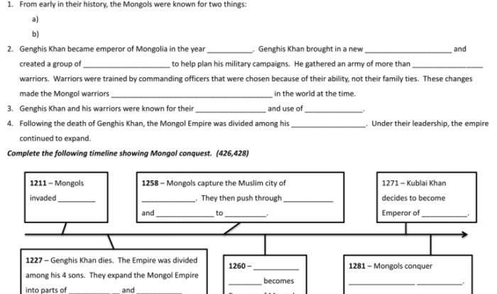 Unit 2 impacts of the mongols - dbq skills practice