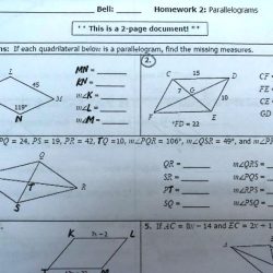 Unit 8 polygons and quadrilaterals homework 2 parallelograms